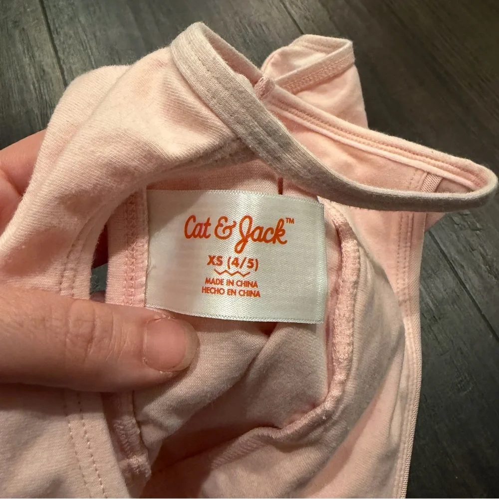Cat and Jack Light Pink Girl’s Dance Leotard Size 4/5 XS